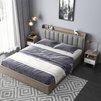 床现代简约1.8米双人床实木铺板1.5m出租房床经济型单人榻榻米